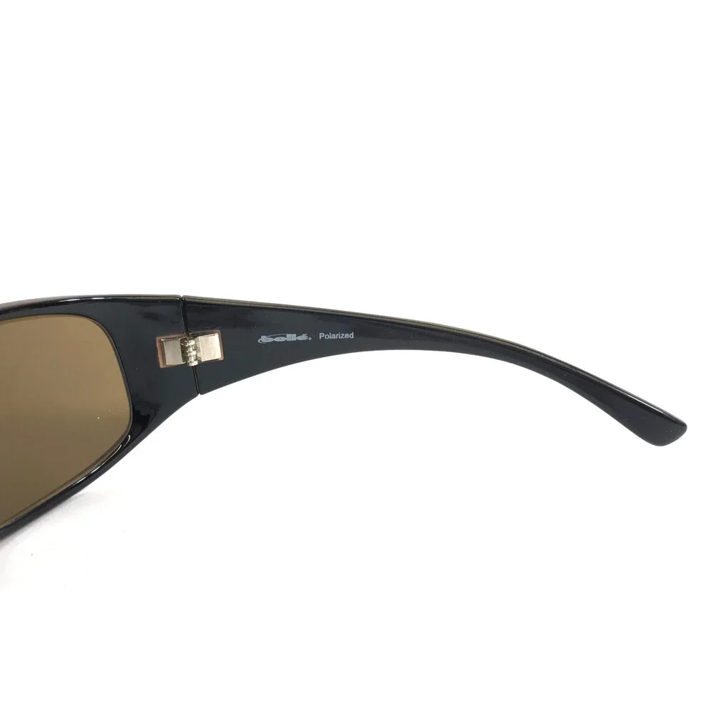 Bolle Sunglasses Faze 10967 Polished Brown Wrap Frames w/ Brown Polarized Lenses
